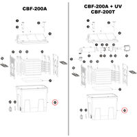 Pièce détachée Bac de filtration SunSun CBF-200T/CBF-200U/CBF-200