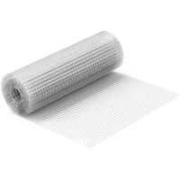 Wiltec – Grillage rigide galvanisé 5 m x 100 cm – Épaisseur fil 0,7 mm – Maille 12 x 12 mm – Pour volières, clapiers, clôtures agricoles