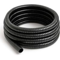Wiltec – Tuyau spiralé de refoulement 25 m – Ø 19 mm – PVC renforcé pour drainage et évacuation – Résistant aux UV et températures -5°C à +65°C