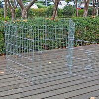 Parc pour chiens Enclos pour chiots 6 pièces 70x91 cm par élément Cage pour animaux domestiques