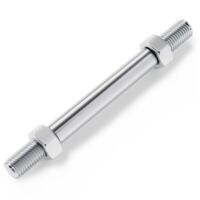 Wiltec Axe de roue de brouette standard – taille 150 x 20 mm – capacité de charge 120 kg – pour Roue Pneu avec Largeur de moyeu de 110 mm – Essieu Arbre Fusée