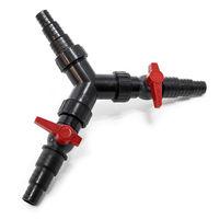SunSun Y-distributeur25/32/38mm Tuyau bassin (1/1 1/4/1 1/2) valve réglage