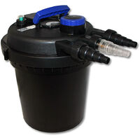 SunSun Kit de filtration de bassin à pression 10000l avec 11W UVC Stérilisateur et 40W éco Pompe