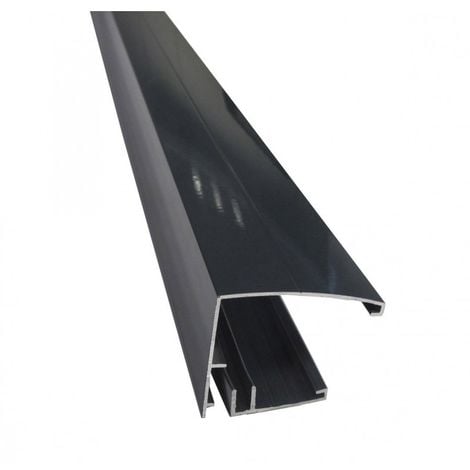 Profil de gouttière PVC gris clair dev25 4m LG25 