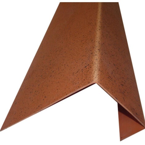 Profil de rive toiture tuile PVC L 188 cm - Coloris - Antique, Largeur - 38 cm, Longueur - 188 cm