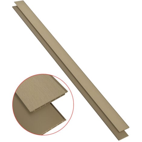Lame de bardage bois composite alvéolaire L 270 cm / l 17,1 cm / E 1, 5 cm - Coloris - Beige clair, Epaisseur - 1.5cm, Largeur - 17.1 cm, Longueur - 270 cm