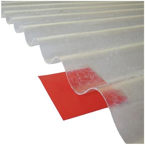 Plaque polyester ondulée toit translucide (PO 76/18 - petite onde) - Coloris - Translucide, Largeur totale de la plaque - 90cm, Longueur totale de la plaque - 1.52m