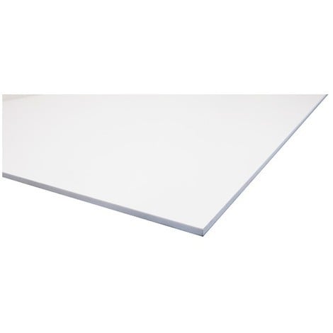 Plaque PVC expansé blanc - Coloris - Blanc, Epaisseur - 3 mm, Largeur - 100 cm, Longueur - 200 cm, Surface couverte en m² - 2