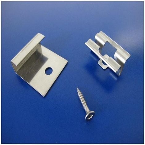 Kit de fixation terrasse bois composite - Coloris - Inox