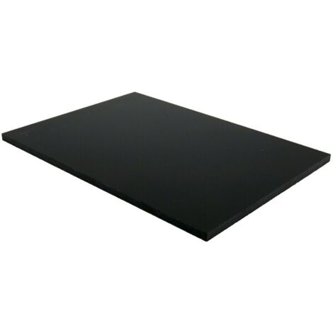 Panneau de bardage stratifié HPL compact - Coloris - Noir, Epaisseur - 6 mm, Largeur - 130 cm, Longueur - 305 cm