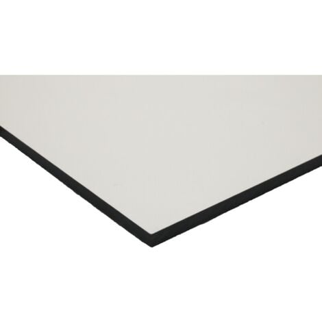 Panneau de bardage stratifié HPL compact - Coloris - Crème, Epaisseur - 6 mm, Largeur - 130 cm, Longueur - 61 cm