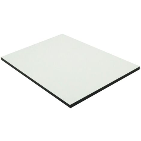 Panneau de bardage stratifié HPL compact - Coloris - Crème, Epaisseur - 6 mm, Largeur - 130 cm, Longueur - 305 cm