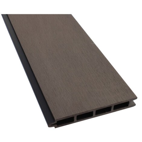 Lame de clôture bois composite Larko L176 cm / l 14.8cm / E 21mm - Coloris - Marron, Epaisseur - 21mm, Largeur - 14,8cm, Longueur - 176cm