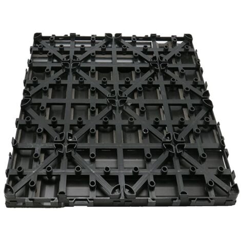 Dalle de terrasse bois composite Modular 30 x 30 cm / ep 2,5 cm - Coloris - Terre cuite, Largeur - 30 cm, Longueur - 30 cm