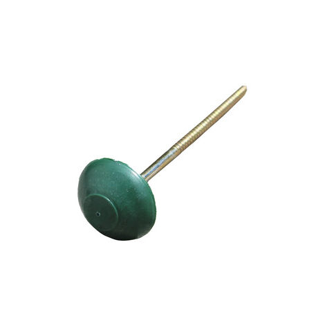 Pointe pour plaque bitumée (x100) L 6,5 cm - Coloris - Vert, Longueur - 6.5 cm