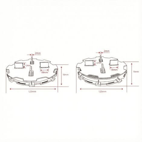 Lot de 320 plots réglables 10 à 15 mm dalle et carrelage McCover - Coloris - Noir (1/4)