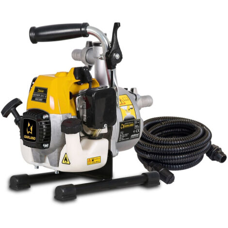 Garland – Motopompe thermique 25,4cc 0,7kW – Débit 7000L/h – Hauteur refoulement 35m – Compacte pour zones sans électricité - 281G-V17