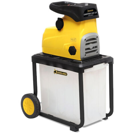 Garland – Broyeur de végétaux électrique 2,8 kW – Système de coupe par engrenages – Bac de collecte 60 L – Pour petits déchets végétaux - 355LE-V19 (1/4)