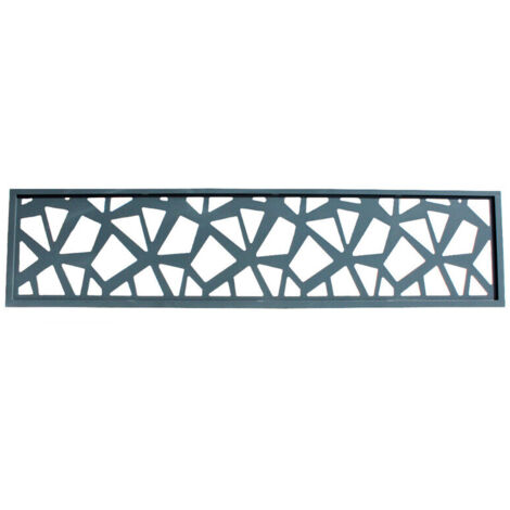PANNEAU ALU POUR CLOTURE DECOR POLYGONES L 176cm / l 42,8cm - Coloris - Gris anthracite RAL 7016, Largeur - 42,8cm, Longueur - 176cm