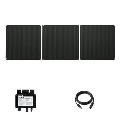 Kit panneau solaire souple, 405W SOLARPLUG - Coloris - Noir