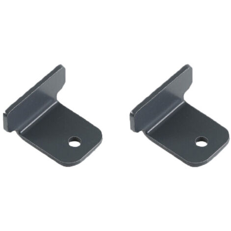 Connecteur pour poteau de clôture LARKO lot de 2 - Coloris - Gris anthracite RAL 7016, Lot - X 2