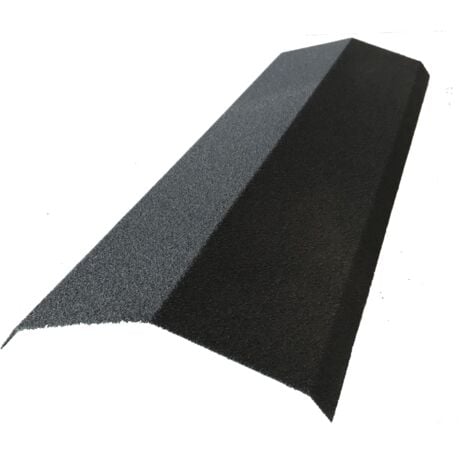 Faîtière 920 mm pour panneau tuile facile en acier galvanisé aspect granulé minéral - Coloris - Gris anthracite mat, Longueur - 920 mm