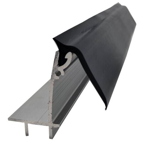 Kit faîtage supérieur pour couverture en polycarbonate L 4 m - Coloris - Aluminium brut, Longueur - 4 m