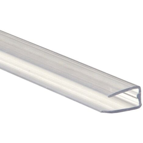 Profil polycarbonate de bordure et obturation - Coloris - Transparent, Epaisseur - 6 mm, Longueur - 210 cm