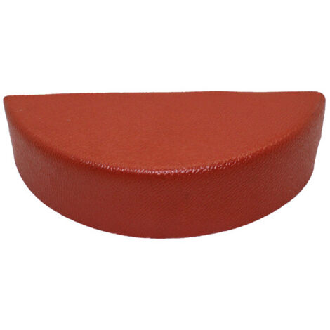 ABOUT DE FAÎTIÈRE TERMINALE TOITURE TUILE PVC 160X60X35 MM - Coloris - Terre cuite, Hauteur - 60 mm, Longueur - 160 mm, Profondeur totale - 35 mm (1/2)