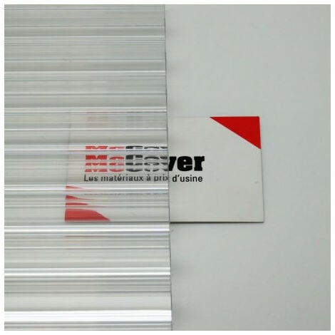 Plaque alvéolaire en polycarbonate - 4 à 10 mm - Transparent - Découpe (6  mm, 600 x 500 mm) : : Bricolage