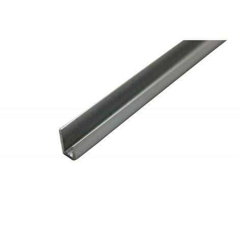 Profilé de finition en U aluminium crédence 2050 mm x 3 mm - Coloris - Alu,  Epaisseur - 3