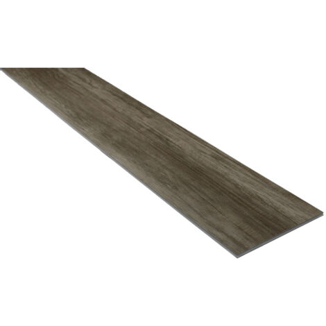 Sol SPC haute résistance clipsable tout en un gris 1,95 m² (couche d'usure de 0,5 mm) - Coloris - Gris patiné, Epaisseur - 5 mm, Largeur - 228 mm, Longueur - 1222 mm