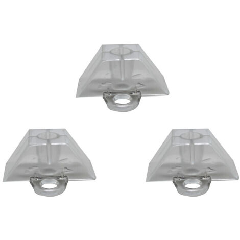 50 Cales de fixation pour plaque nervurée à onde GRECA - Coloris - Translucide