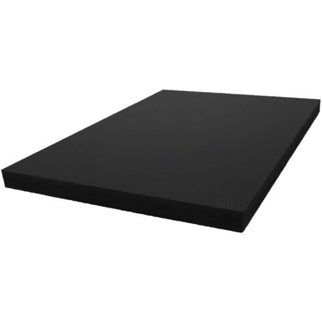 Panneau fibre composite plat et lisse (2 coloris) - Coloris - Noir, Epaisseur - 10 mm, Largeur - 61 cm, Longueur - 250 cm