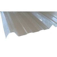 Plaque type bac acier 1045 en polyester - Coloris - Translucide, Largeur - 105 cm, Longueur - 300 cm - Translucide