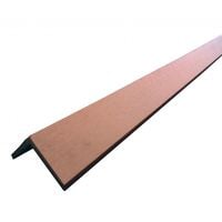 Profil d'angle bois composite pour bardage - Coloris - Brun rouge, Epaisseur - 6 cm, Largeur - 6 cm, Longueur - 270 cm - Brun rouge