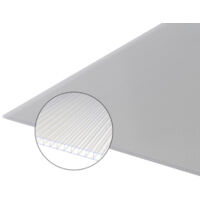 Plaque polycarbonate alvéolaire 10mm - Coloris - Translucide, Largeur - 98 cm, Longueur - 2 m