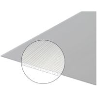Plaque polycarbonate alvéolaire 4mm - Coloris - Translucide, Largeur - 105 cm, Longueur - 2 m