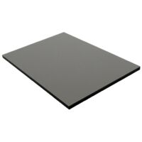 Panneau de bardage stratifié HPL compact - Coloris - Gris Quartz, Epaisseur - 6 mm, Largeur - 130 cm, Longueur - 61 cm