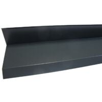 Rive contre mur 2100mm - Coloris - Gris anthracite RAL 7016, Longueur - 2100mm