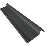 Rive gauche / droite 920 mm pour panneau tuile facile en acier galvanisé aspect granulé minéral - Coloris - Gris anthracite mat, Longueur - 920 mm