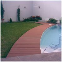 Lame terrasse bois composite alvéolaire Dual - Coloris - Brun rouge, Epaisseur - 25mm, Largeur - 14 cm, Longueur - 240 cm, Surface couverte en m² - 0.34 - Brun rouge