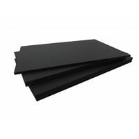 Panneau fibre composite plat et lisse (2 coloris) - Coloris - Noir, Epaisseur - 5 mm, Largeur - 40 cm, Longueur - 120 cm, Surface couverte en m² - 0.48 - Noir