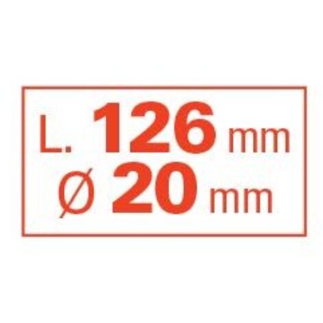 WERKA PRO Radachsen-Set – Flansch ø20 Mm, Achslänge 126 Mm, Für Schubkarren & 74-mm-Naben