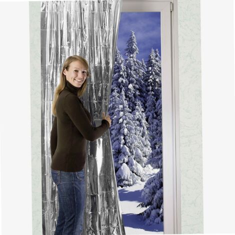 WENKO 2er Set Tür Vorhang Schutz Wärme Isolierung Fenster Scheiben Kälte Verlust