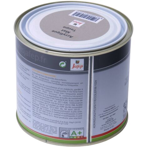 Matte taupe Acrylfarbe Jafep 0,5L