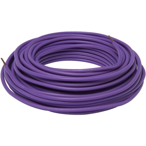 Elektrisches Kabel HO7V-U 1,5 mm2 lila 10 m