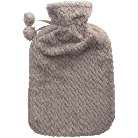 Nash Wärmflasche Mit Fleece-Bezug – Graue Warmkompresse Für Kalte Füße & Muskelentspannung