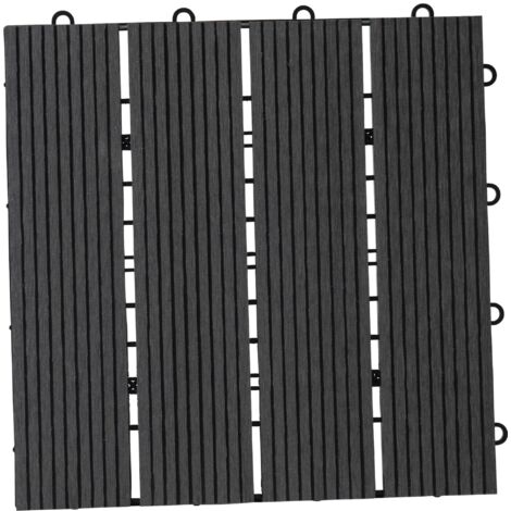 Bodenfliese 30x30cm Packung mit 6 Dunkelgrau