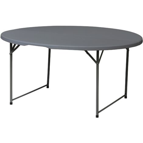 Runder Klapptisch WERKA PRO Ø150 x 74 cm grau